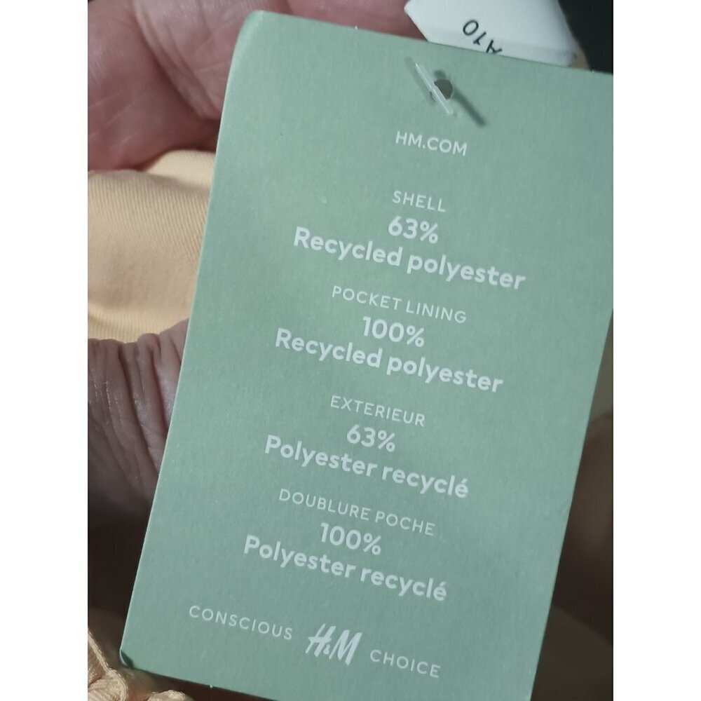 H & M Peach Blush Color Size 12 Stretch Dress Slacks 32 x 27 - Picture 6 of 9